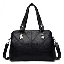  Handbags Women Bags Designer Embroidery Leather Ladies Bag Large Capacity Shoul - £43.87 GBP