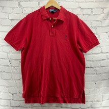 Polo by Ralph Lauren Mens Golf Shirt Sz L Red 100% Cotton - £13.50 GBP