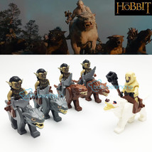 10PCS Lord Of The Rings The Hobbit Azog ORC Wolf Riding Army Minifigures... - £15.72 GBP