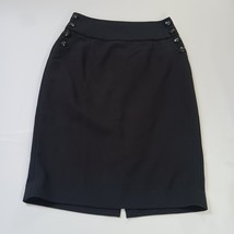 The Limited RN#54874 Women's Black Rear Zipper & Slit Skirt Size 6 image 9