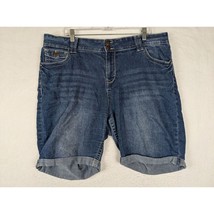 Faded Glory Womens Cuffed Denim Shorts 22W - $16.68