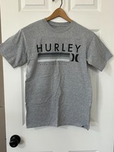 Hurley Womens Logo T shirt Gray Small Summer Beach Casual Cool - £6.65 GBP