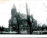 Vtg Postcard 1940s RPPC - Otsego County Court House - Cooperstown NY Unused - $19.75