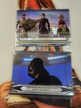 TWO 2021 STAR WARS MASTERWORKS CARDS Chase Prism /299 LFA-11 &amp; WDS-4 - £10.31 GBP