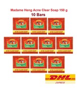 10 x MADAME HENG ACNE CLEAR SOAP HERBAL REDUCE FRECKLES PIMPLES WHITENIN... - £34.34 GBP