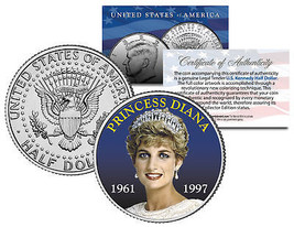 PRINCESS DIANA 1961-1997 * 10th Anniversary * JFK Kennedy Half Dollar U.... - $12.16