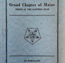 Order Of The Eastern Star 1939 Masonic Maine Grand Chapter Vol XV PB Book E47 - £55.05 GBP