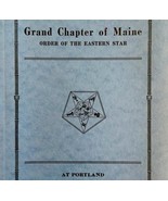 Order Of The Eastern Star 1939 Masonic Maine Grand Chapter Vol XV PB Boo... - £55.22 GBP