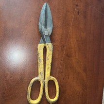 Vintage B B   12&quot; Tin Snips Rubber Coated Handle Made in USA - $11.39