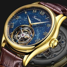 Tourbillon Original 100% Real Mens Watch Mechanical Sapphire Top Brand Luxury - £829.58 GBP