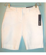 Apt. 9 Shorts: White Bermuda Shorts wBelt Loops Modern Fit Size 2 NWT $40 - £14.99 GBP+