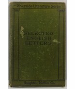 Selected English Letters edited by Claude M. Fuess 1914 - $4.50