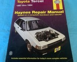 Toyota Tercel Haynes Repair Manual (1987 thru 1994) #92085 - £8.52 GBP