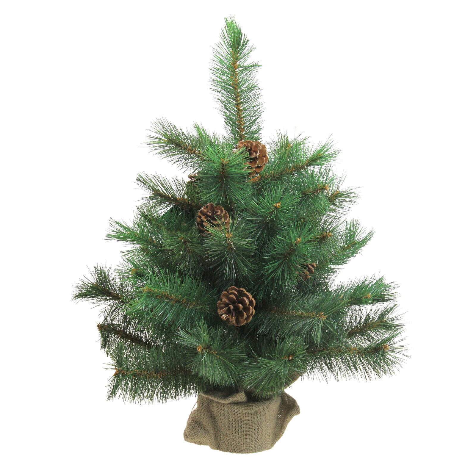 US Seller 2&#39; Royal Oregon Long Needle Pine Artificial Christmas Tree Fas... - $52.90