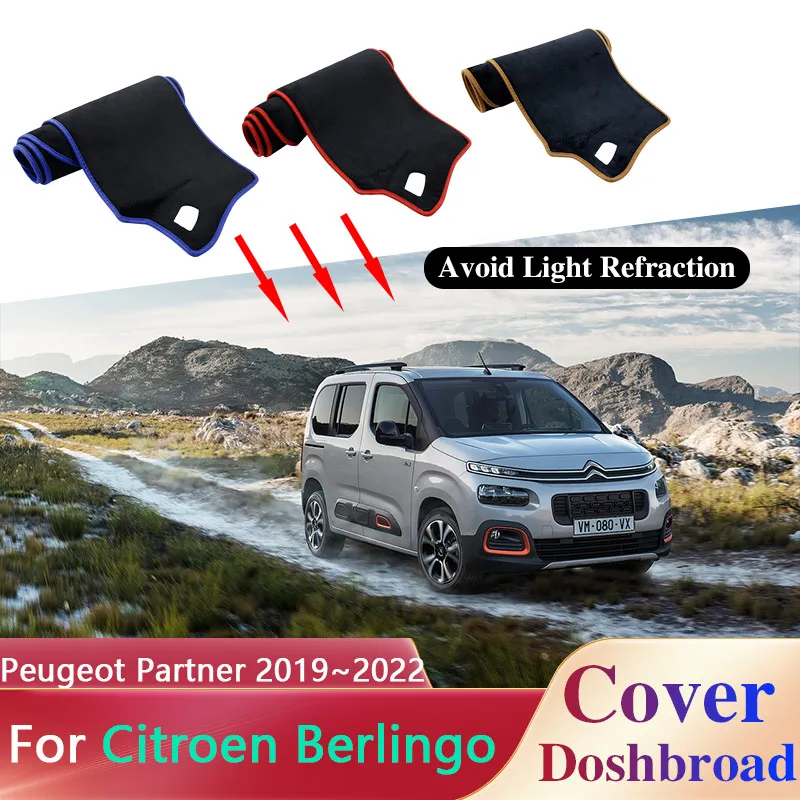 Car Dashboard Cover Mat for Citroen Berlingo Peugeot Partner Opel Combo Life - £28.34 GBP+