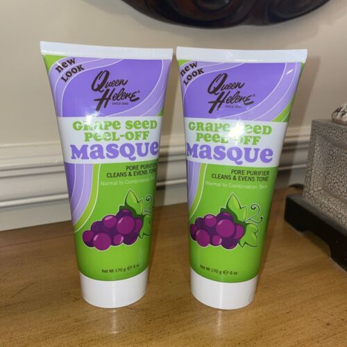 Primary image for Lot of 2 Queen Helene Grape Seed Peel-Off Masque Grapeseed Mask 6 oz Each