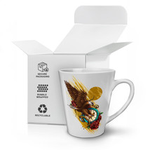 Bird Clock Rose Fantasy NEW White Tea Coffee Latte Mug 12 17 oz | Wellcoda - £12.64 GBP+