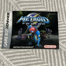 Metroid Fusion Nintendo Gameboy Advance Manual Only D1 - $23.73