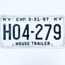 1997 United States Kentucky Base House Trailer License Plate H04-279 - $225.96 MXN