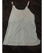 Nike Dri-FIT Elastika Tank Top M Light Blue Strappy Back Athletic Shirt - €11,11 EUR