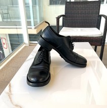 PRADA Black Leather Authentic Shoes Men&#39;s Size 10/43 - £300.75 GBP
