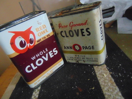 vintage RED OWL WHOLE CLOVES TIN`++ ANN PAGE GROUND CLOVES  - $25.00