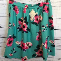 NWT Yellowberry retro turquoise floral skirt - £21.85 GBP