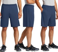 Big Mens Moisture Wicking Shorts With Pockets 9 Inch Inseam XL, 2XL, 3XL... - £13.31 GBP+