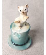 Vintage / Retro Irish Cat On A Hat Ceramic Bell - $14.16