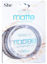 S.he Makeup Matte Compact Setting Powder - Long Lasting - *NATURAL* - £3.14 GBP