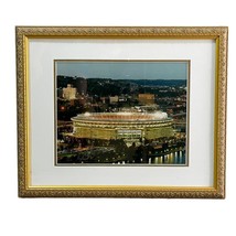 Pittsburgh Three Rivers Stadium Football Baseball Framed Photograph 18x22 - £58.07 GBP