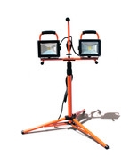 Dual Head 40W 3200 Lumen LED COB FLOOD WORK LIGHT STAND TELESCOPING TRIPOD - $74.79