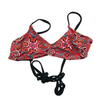 Xhilaration Bikini Top Geometric Southwest String Ties Red S - £3.98 GBP