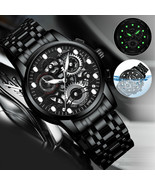 Men&#39;s Watch Waterproof Relojes De Hombre Classic Stainless Steel Quartz ... - £22.66 GBP