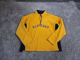 Old Navy Vtg Y2K Quarter Zip Fleece Sweatshirt Mens Size Medium Preppy G... - $20.79