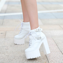 Winter Shoes Women Super Thick Bottom Fashion Boots Sexy High-heeled Women&#39;s Boo - £58.39 GBP