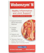 Garden of Life Wobenzym N Joint health 200 Tablets Exp 01/31/25 - $49.95