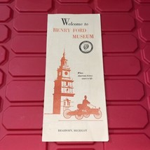 Henry Ford Museum Dearborn Michigan Souvenir Pamphlet Brochure Vintage 1963 - $13.49