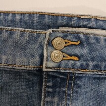 Old Navy RN#54023 Women's Blue Cotton Blend Denim Skirt Pockets Size 16 image 7