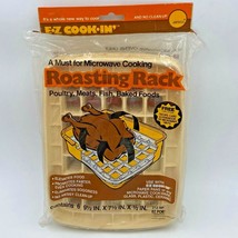 Vintage Microwave Roasting Rack EZ Cook In 6-Ct SEALED Disposable Paper Pans PL - £11.39 GBP