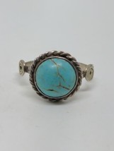 Vintage Sterling Silver 925 Turquoise Ring Size 8 - £18.07 GBP