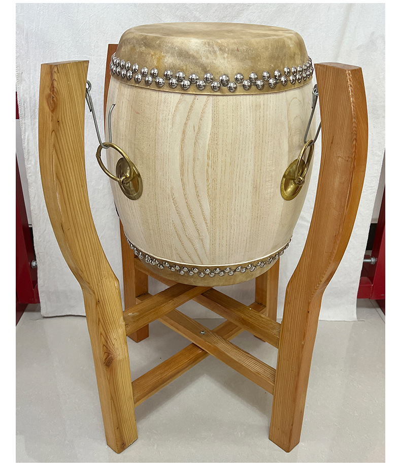 Chinese drum War drum Equipped with a solid wood frame Professional performance  Item image 4