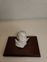 Lladro porcelain Angel Cherub Head Bust Wall Mount Figurine Excellent - £22.41 GBP