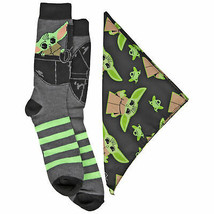 Star Wars The Child Grogu Crew Sock and Face Mask Combo Black - £17.56 GBP