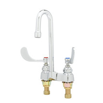 T&amp;S BRASS 4&quot; Centerset Mixing Faucet B-0892-CR-LF05 , Chrome Plated - £128.98 GBP