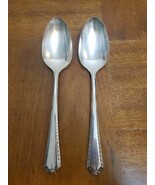Oneida Tudor Algonquin Baronet 3 Serving Spoons Community Silver Plate 1... - $11.26