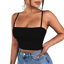 2023 New Fashion Women  Crop Tops Solid Summer Camis Women Casual Tank Tops Vest - £28.06 GBP