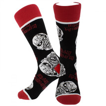 Iron Maiden Eddie Skulls Crew Socks Black - $14.98