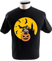 Halloween Pug T Shirt Pug Pumpkin Painting - £13.40 GBP+