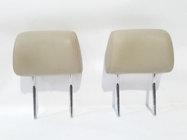 Pair Of Front Beige Cream Headrests OEM 2013 Audi Q790 Day Warranty! Fas... - $49.49